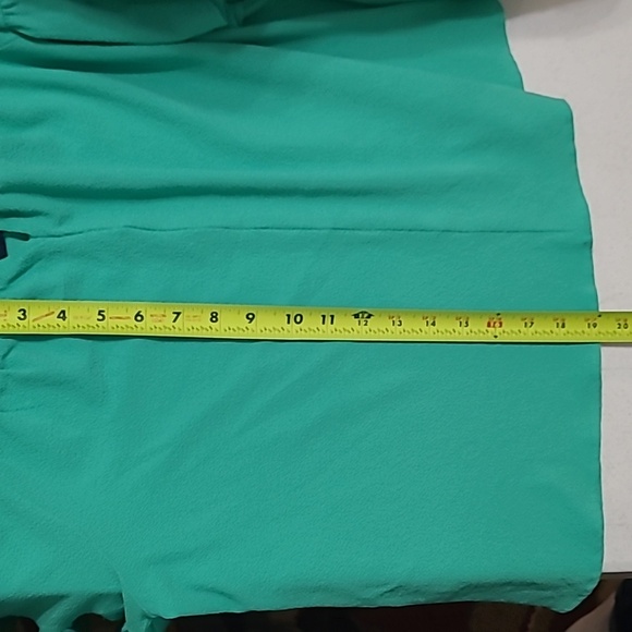 Kaari Blue off-the-shoulder blouse in a vibrant greenish teal color size XL - Picture 8 of 8